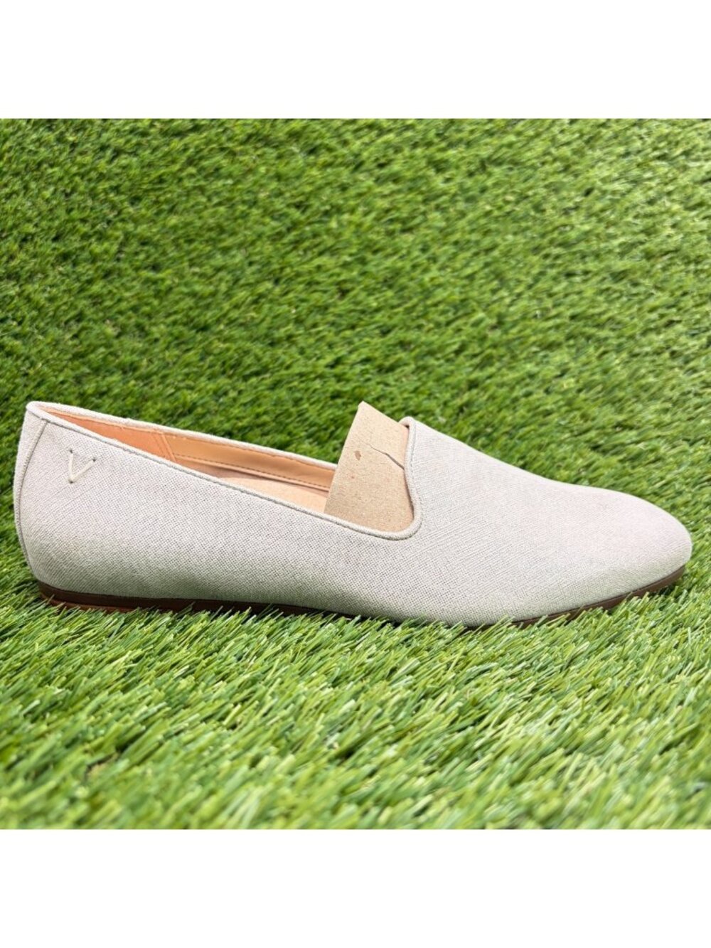 Vionic Willa II Women Size 7.5D Silver Casual Classic Slip On Loafer Flats Shoes